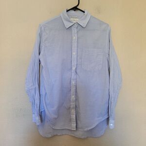 Ralph Lauren Denim and Supply Shirt Womens L Blue Button Boyfriend Long Sleeve